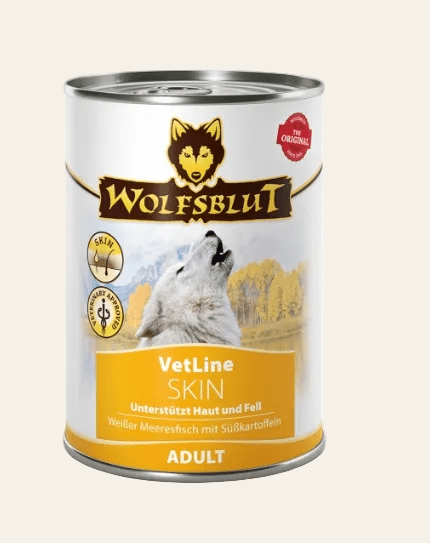 Wolfsblut vetline skin adult witte zeevis met zoete aardappel 6x395g