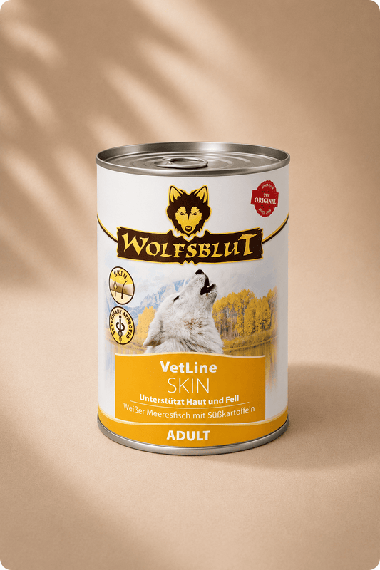 Wolfsblut vetline skin adult witte zeevis met zoete aardappel 6x395g