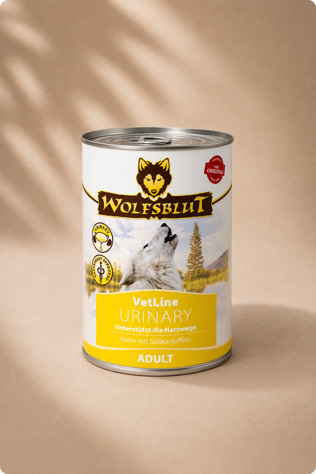 Wolfsblut vetline urinary adult kip met zoete aardappel 6x395g