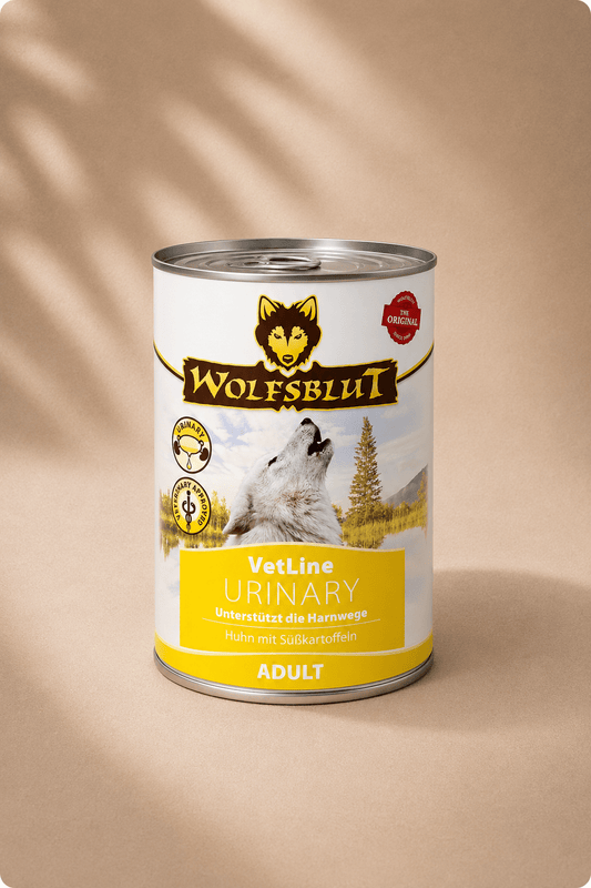 Wolfsblut vetline urinary adult kip met zoete aardappel 6x395g