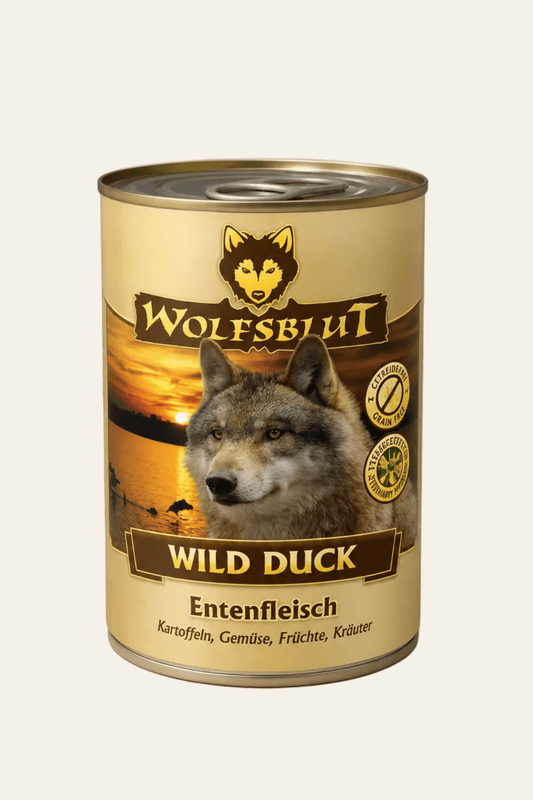 Wolfsblut wild duck adult eend met aardappel 395g