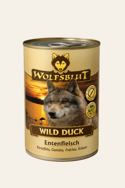 Wolfsblut wild duck adult eend met aardappel 395g