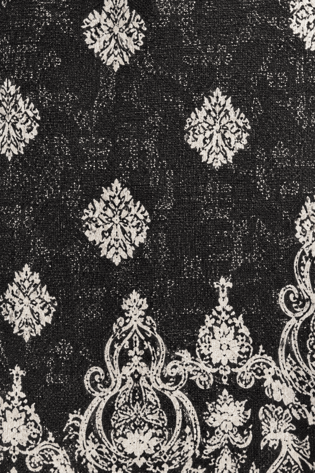 Zwarte broek met geometrische etnische print