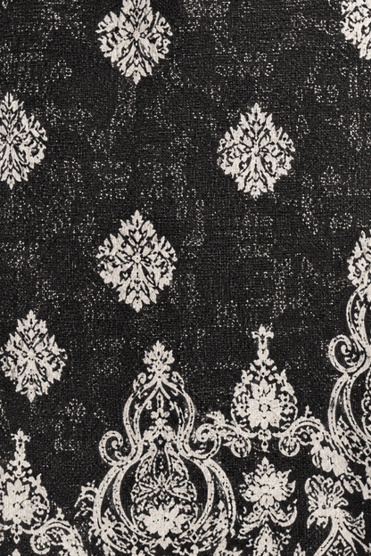 Zwarte broek met geometrische etnische print