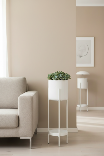 Bloempot op standaard