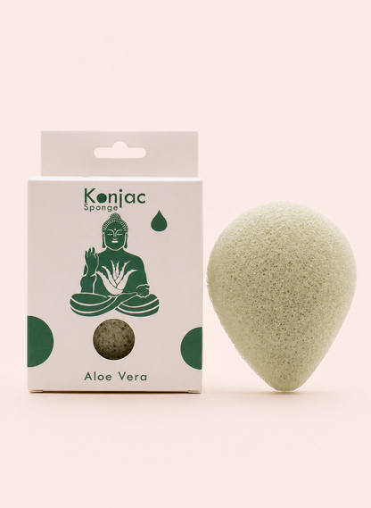 Konjac spons aloë vera herstellend