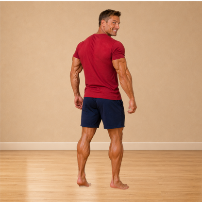 Henley luxe heren shortama
