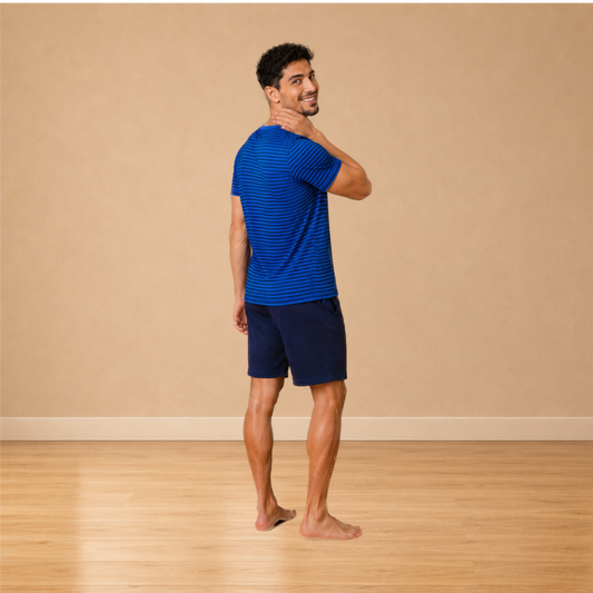 Marine luxe heren shortama
