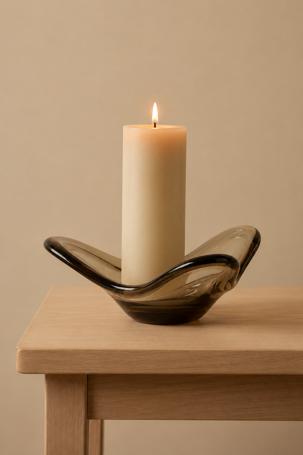 Liquid form kandelaar rookglas
