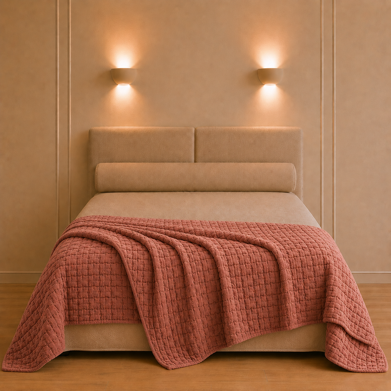 Swami grijsbruin sprei