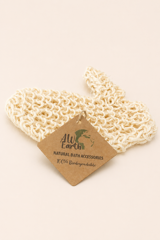 Sisal exfolierende washandschoen