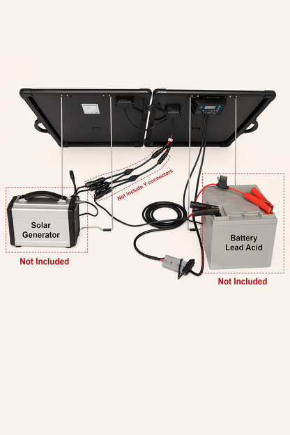ACOPower Plk 120W Portable Solar Panel Kit, Lightweight Briefcase with