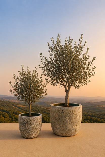 Indische laki plantenpot relic beige