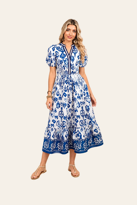 Maxi jurk met bloemenprint