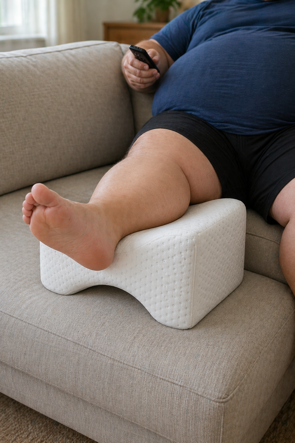 Orthopedisch knie- en beenkussen met koeleffect