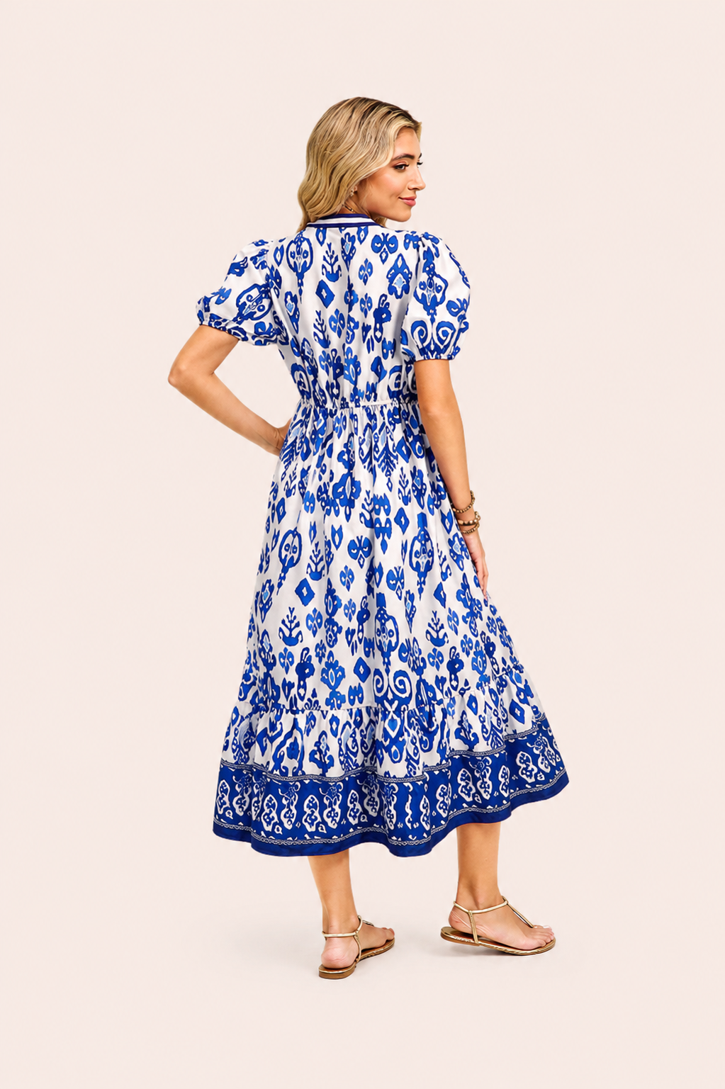 Maxi jurk met bloemenprint