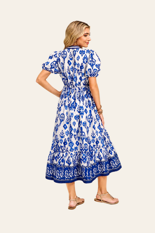 Maxi jurk met bloemenprint