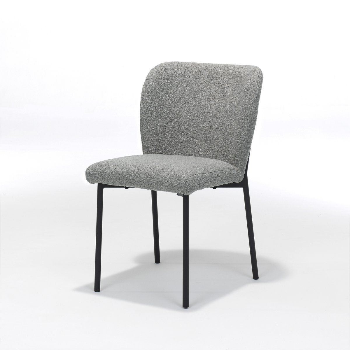 Comfortabele stoel Ventura in teddy staal