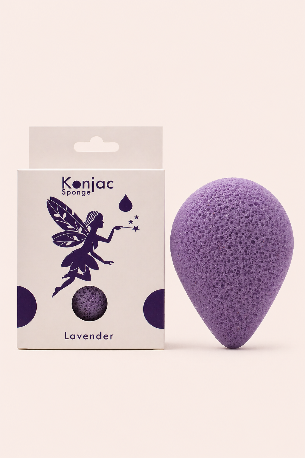Konjac spons lavendel kalmerend