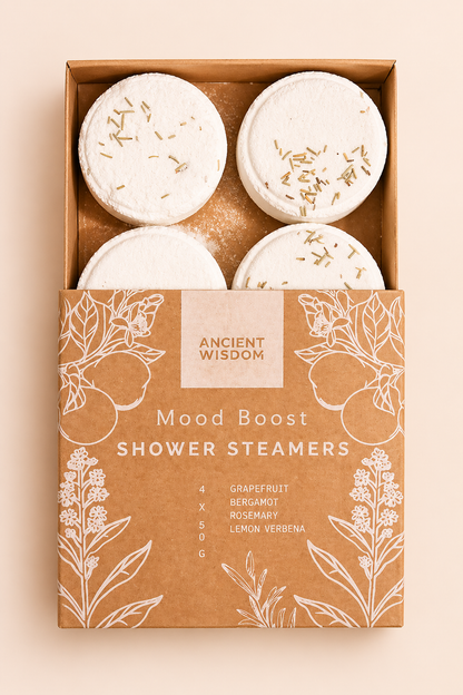 Cadeauset douchestomers met grapefruit, bergamot en rozemarijn