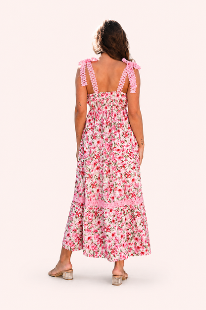 Maxi jurk met bloemenprint