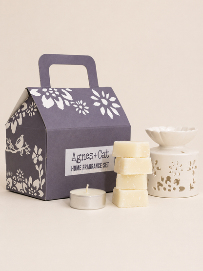 Windermere geurgeschenkset met wasmelts en oliebrander