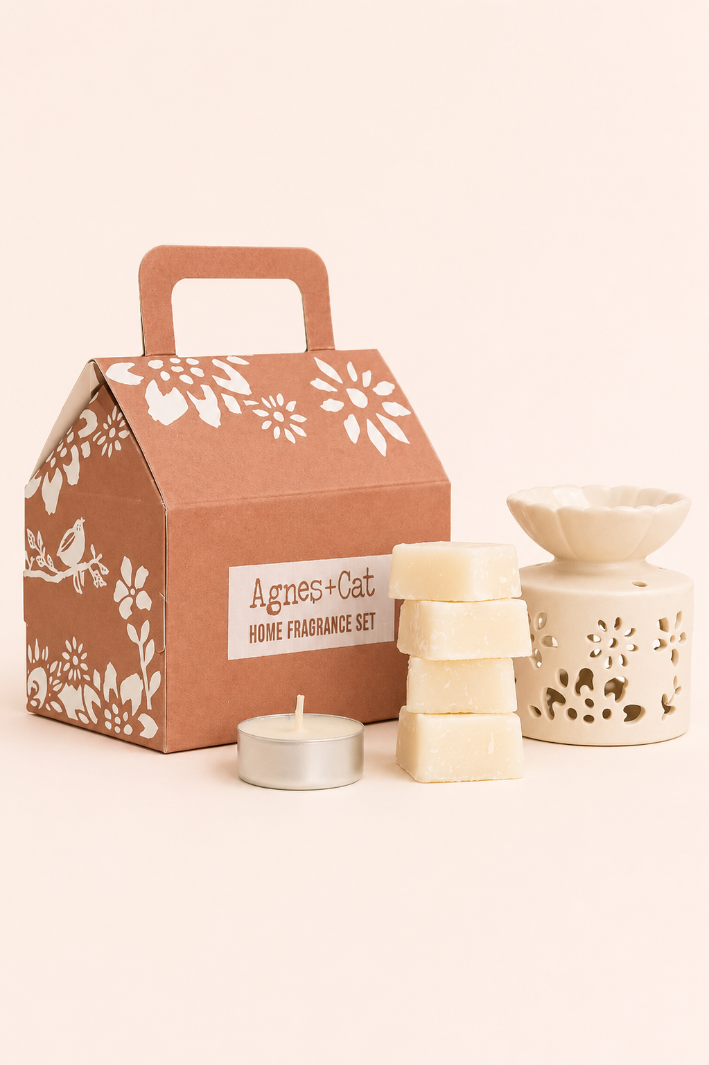 Marokkaanse geurgeschenkset met wasmelts en oliebrander