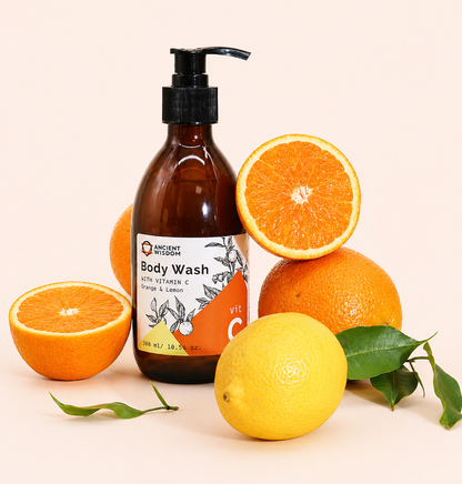 Douchegel met vitamine C, sinaasappel en citroen