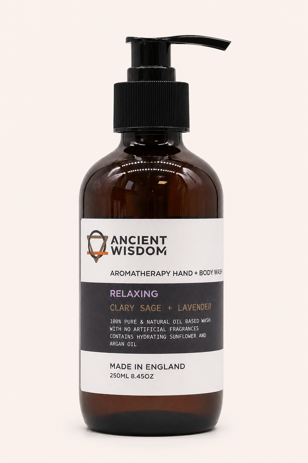 Aromatherapie hand en douchegel met salie en lavendel