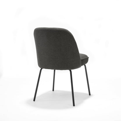 Comfortabele stoel in antraciet bekleding