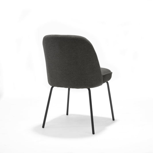 Comfortabele stoel in antraciet bekleding