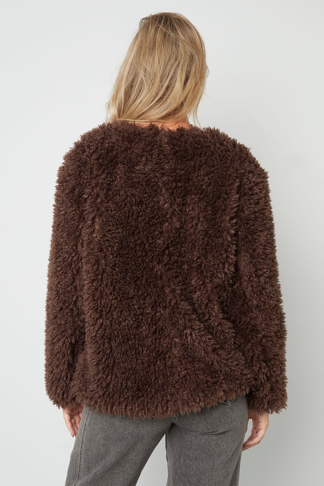 Geweven Polyestervezel Vrouwen Jas Elegant Solide Kleur Herfst/Winter