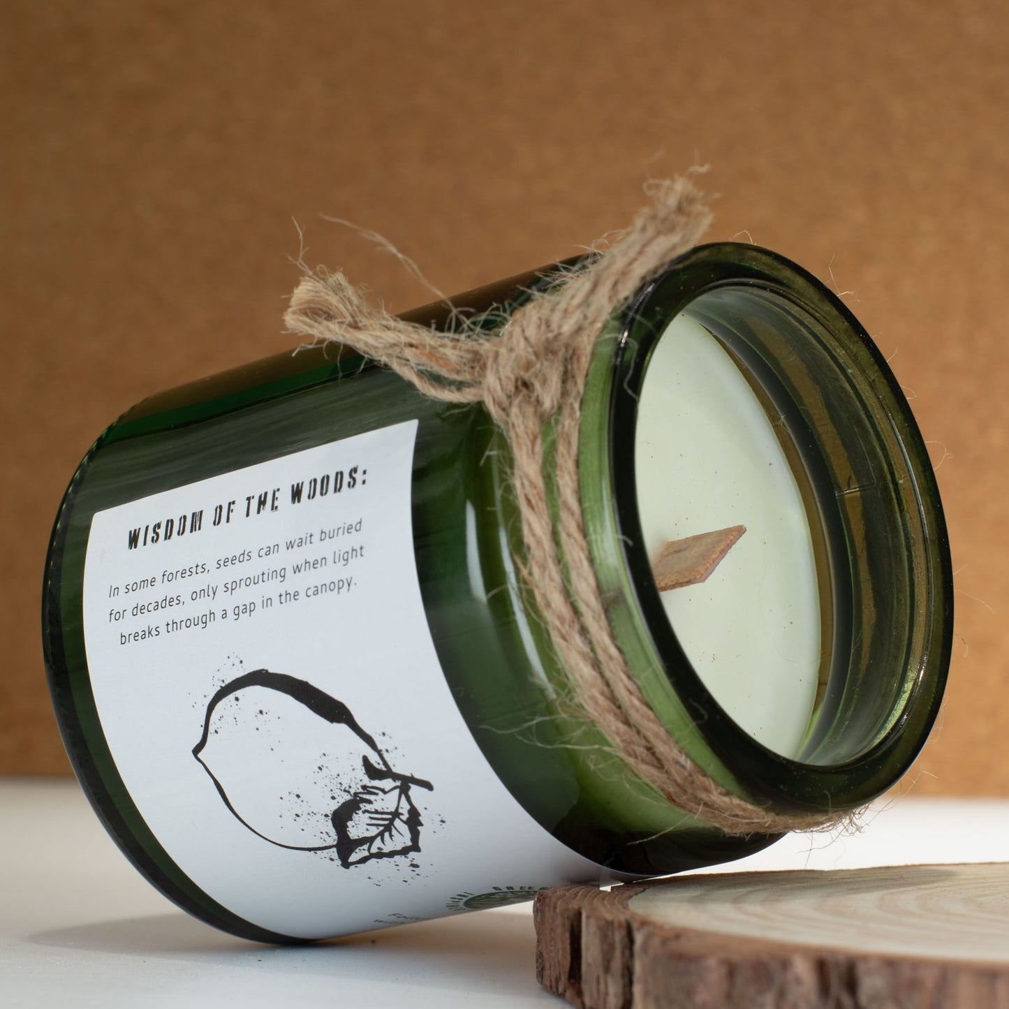 Greenman Woodwick Sojakerze – Zeder Zitrone