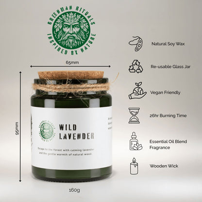 Greenman Woodwick Sojakerze – Zeder Zitrone