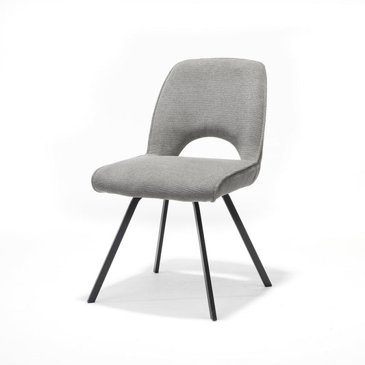 Comfortabele stoel in grijze bekleding