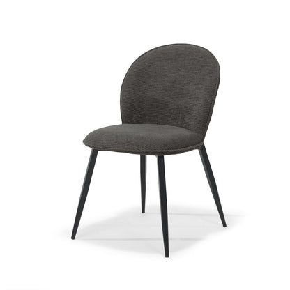 Comfortabele stoel in antraciet bekleding