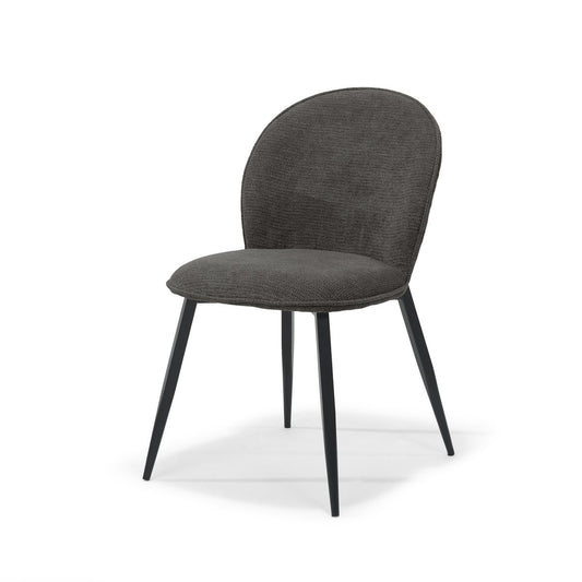 Comfortabele stoel in antraciet bekleding
