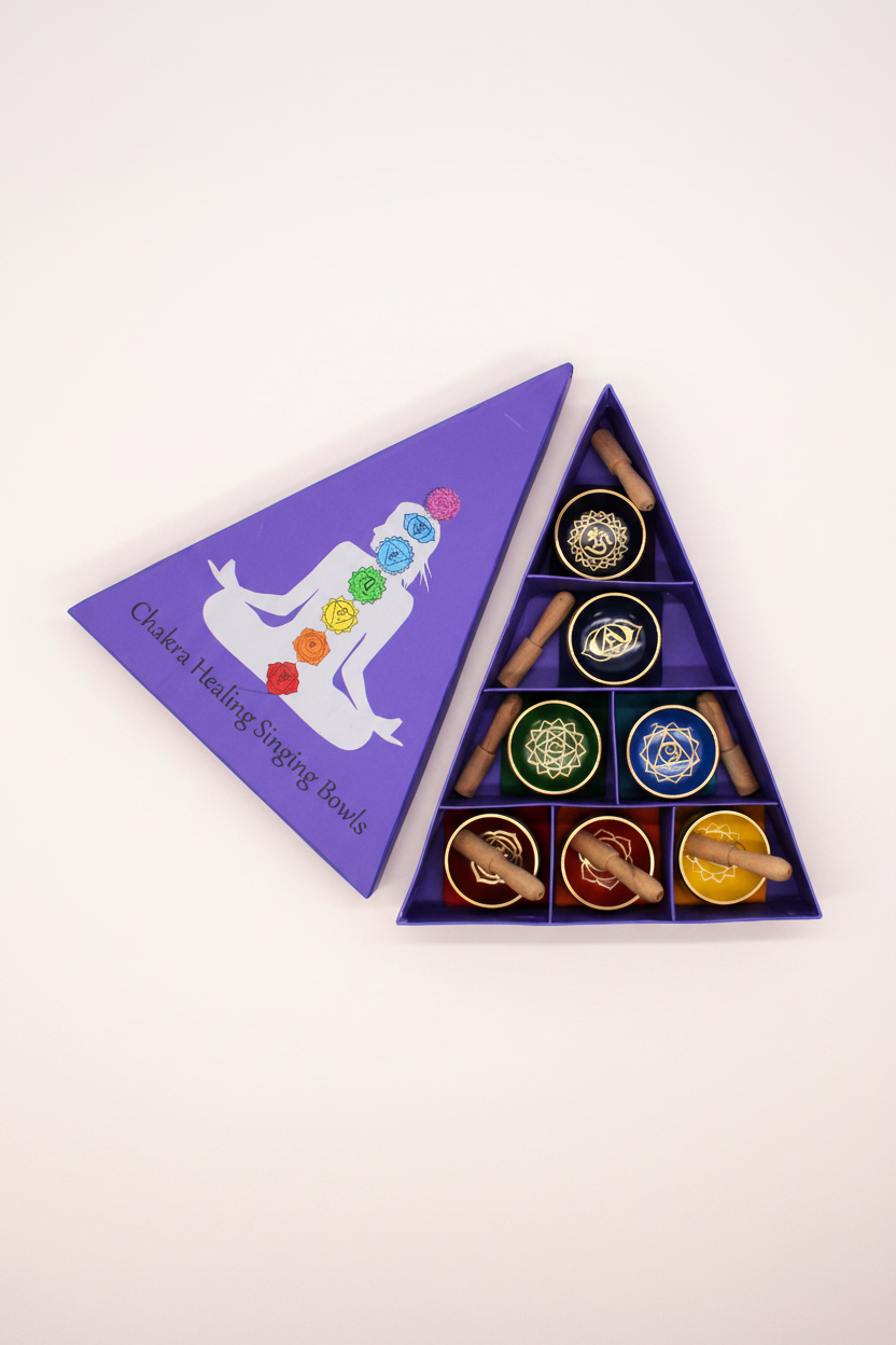 Chakra Healing Singing Bowls Open Box