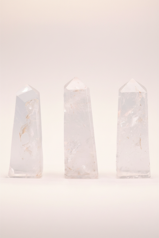 Clear Quartz Crystal Obelisk Towers