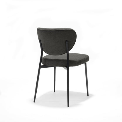 Comfortabele stoel in antraciet bekleding