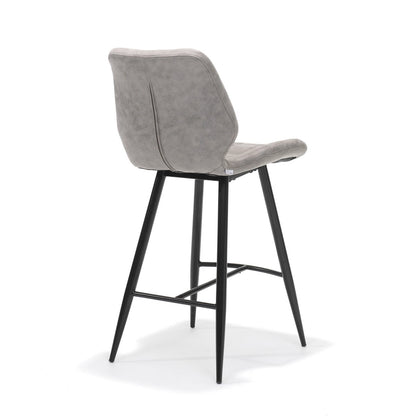 Barkruk in zwart met pebble bekleding