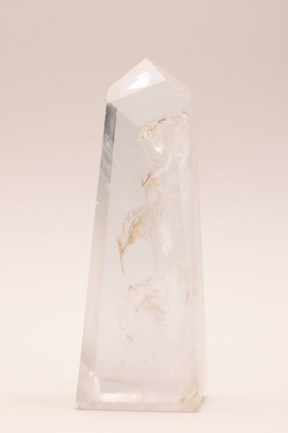 Single Clear Quartz Crystal Tower